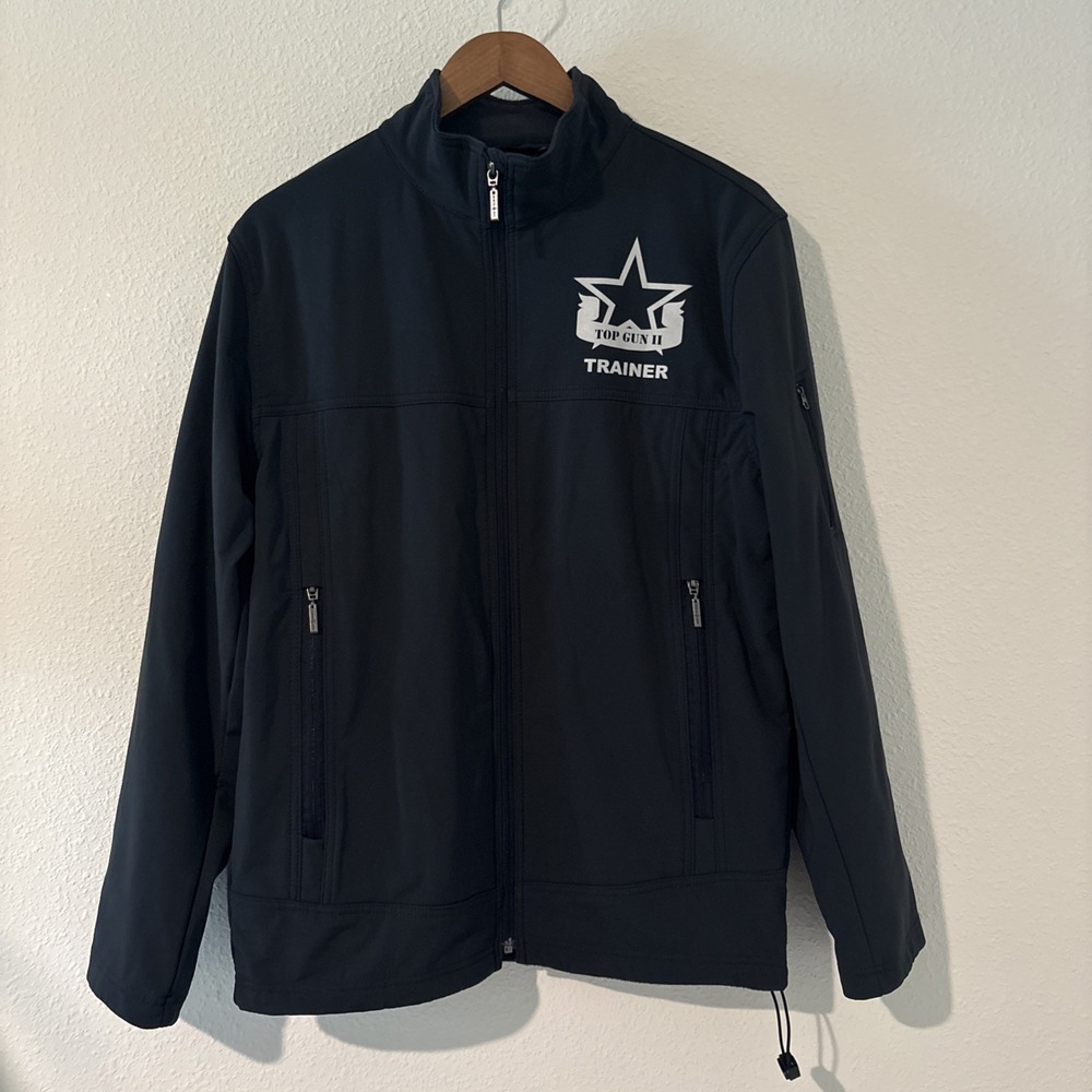 North End TOP GUN II Trainer Tom Cruise Ladies Jacket Navy Small Flying Plane